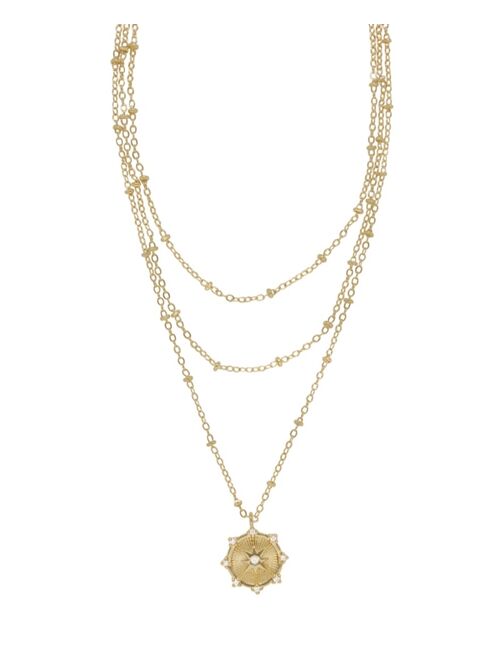 ETTIKA Compass Keepsake Layered Women's Necklace