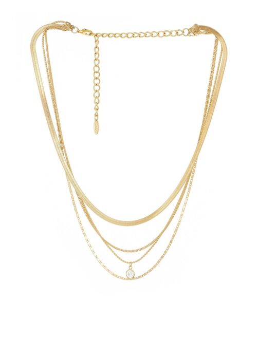 ETTIKA Multi-Chain Layered Gold Plated Necklace