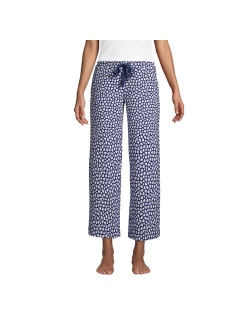 Mid Rise Wide Leg Crop Pajama Pants