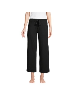 Mid Rise Wide Leg Crop Pajama Pants