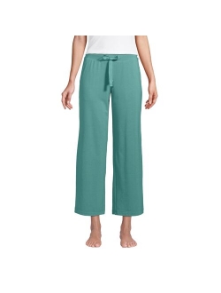 Mid Rise Wide Leg Crop Pajama Pants