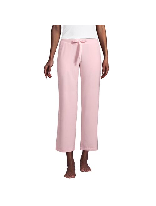 Women's Lands' End Mid Rise Wide Leg Crop Pajama Pants