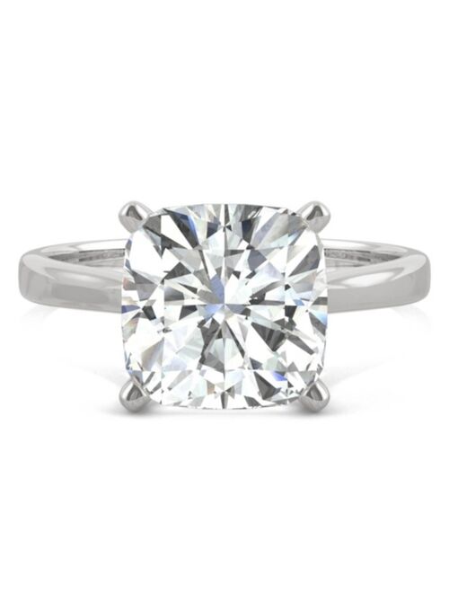 CHARLES & COLVARD Moissanite Cushion Solitaire Ring (3-1/3 ct. tw.) in 14k White, Yellow or Rose Gold