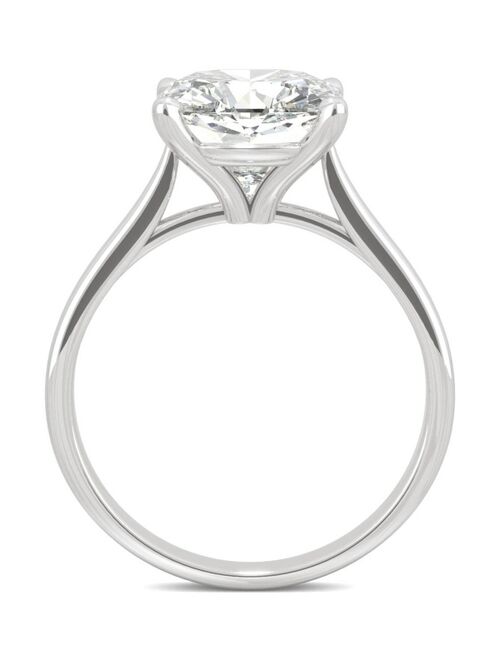 CHARLES & COLVARD Moissanite Cushion Solitaire Ring (3-1/3 ct. tw.) in 14k White, Yellow or Rose Gold