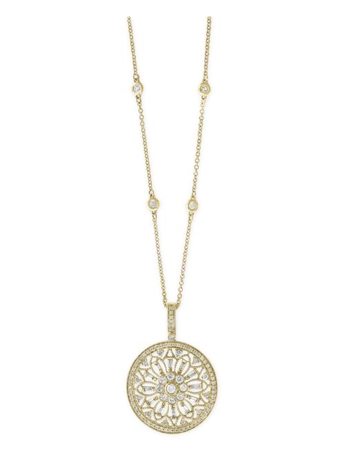 EFFY COLLECTION EFFY® Diamond Filigree Pendant 18" Necklace (1 ct. t.w.) in 14k Gold, White Gold or Rose Gold