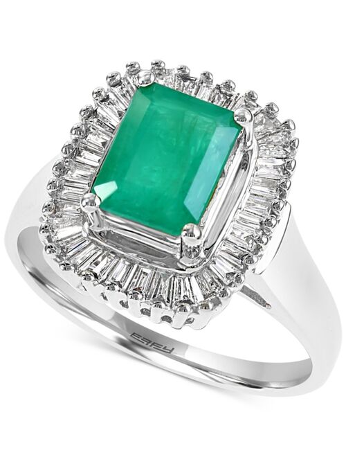 EFFY COLLECTION Brasilica by EFFY® Emerald (1-3/8 ct. t.w.) and Diamond (1/2 ct. t.w.) Ring in 14k Yellow Gold or 14k White Gold (Also in Sapphire)