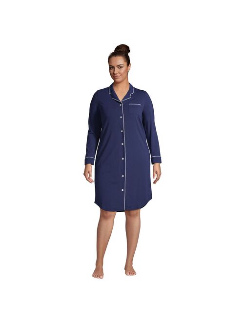 Plus Size Lands' End Comfort Knit Sleepshirt