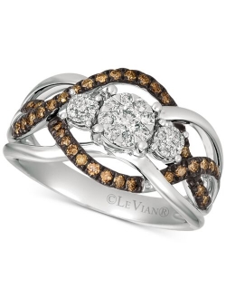 LE VIAN Chocolatier Diamond Ring (3/8 ct. t.w.) in 14k Rose Gold (Also Available in Two-Tone White & Yellow Gold or White Gold)