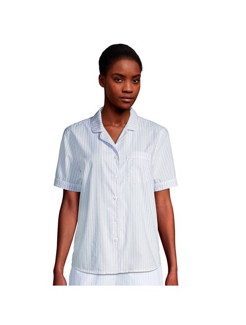 Women's Lands' End Short Sleeve Pajama Shirt