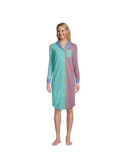 Women's Tall Lands' End Long Sleeve Comfort Knit Pajama Sleepshirt