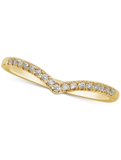 MACY'S Diamond "V" Stackable Ring (1/10 ct. t.w.)