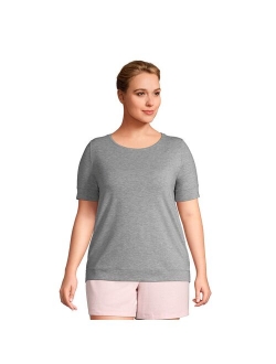 Plus Size Lands' End Short Sleeve Pajama Tee