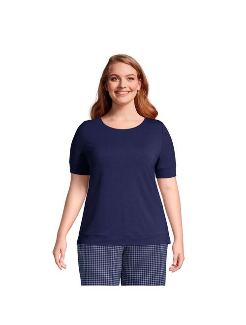 Plus Size Lands' End Short Sleeve Pajama Tee