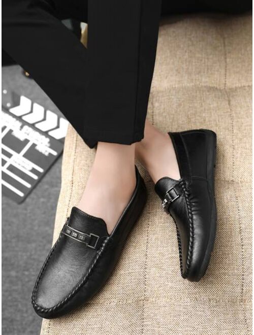 Buy Shein Men Stitch Detail Horsebit Loafers online | Topofstyle