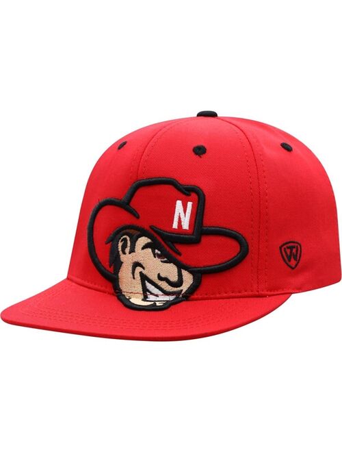 TOP OF THE WORLD Youth Boys Scarlet Nebraska Huskers Gantuan Snapback Hat