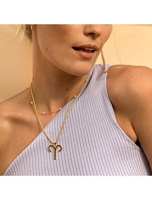 Cowlyn Pearl Choker Dainty Adjustable Necklace 18K Gold Plated Cultured Barque Pearl Tiny Chain Delicate Mother's Valentine Jewelry for Women Girls