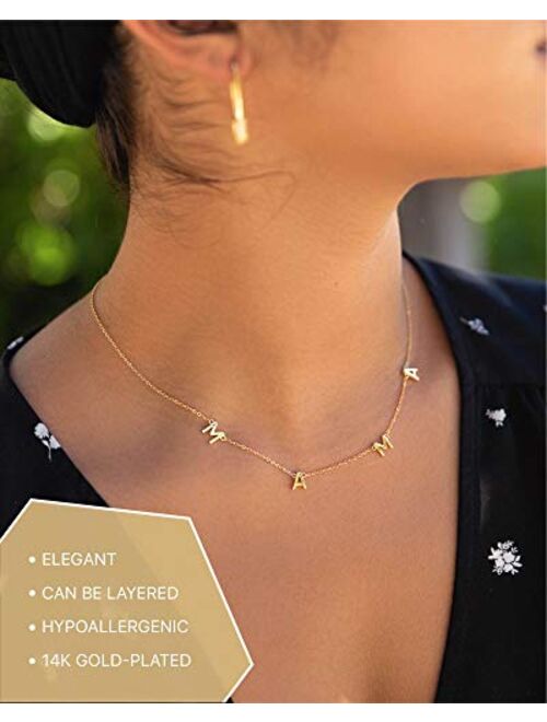 Benevolence La Mama Necklace Dainty Necklace | 14k Gold Dipped Necklaces For Women, Gifts for Mom | 14 Gold Necklace | Mother's Necklace, Necklaces for Mom, Designed in C