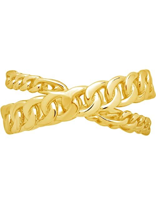 Sterling Forever Avri Chain Ring