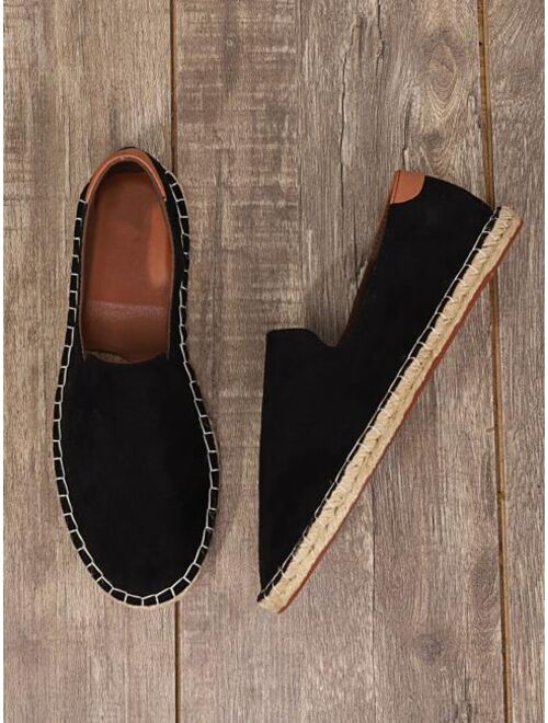 Shein Men Stitched Detail Espadrilles