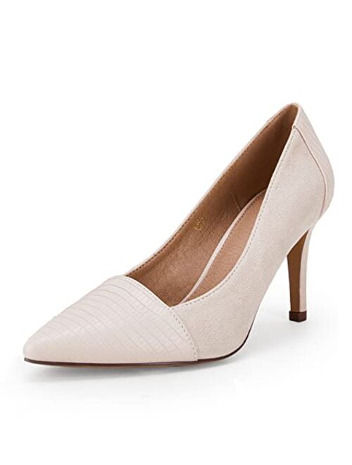 PiePieBuy Womens High Heels Pumps Pointed Toe Slip On Stiletto Classic Dress Party Office Shoes