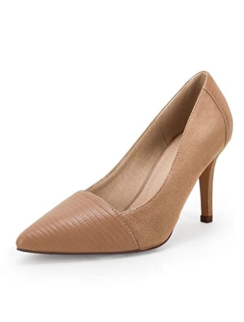 PiePieBuy Womens High Heels Pumps Pointed Toe Slip On Stiletto Classic Dress Party Office Shoes