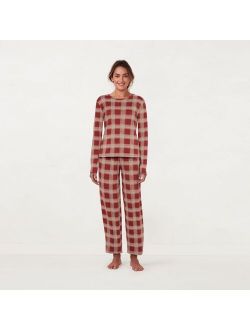 Buy Little Co. by Lauren Conrad Women's LC Lauren Conrad Cozy Long Sleeve  Pajama Top & Pajama Pants Set online
