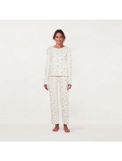 Women's LC Lauren Conrad Long Sleeve Pajama Top & Pajama Pants Sleep Set