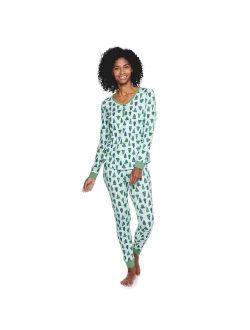 Women's LC Lauren Conrad Jammies For Your Families Warmest Wishes Pajama Set