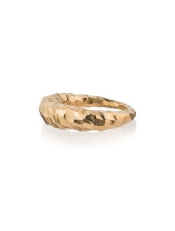 All Blues Fat Snake carved gold vermeil ring