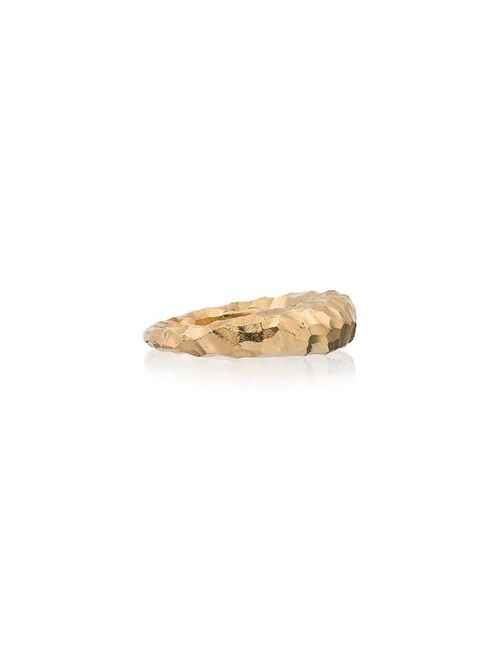 All Blues Fat Snake carved gold vermeil ring