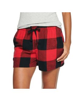 Flannel Pajama Shorts