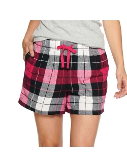 Flannel Pajama Shorts