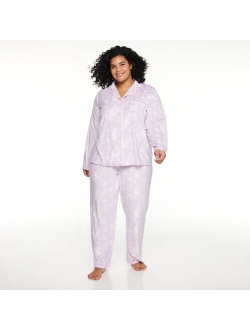 Plus Size Sonoma Goods For Life Knit Pajama Shirt & Pajama Pants Set