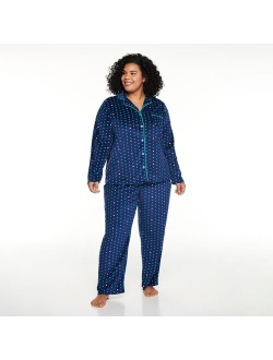 Plus Size Sonoma Goods For Life Knit Pajama Shirt & Pajama Pants Set