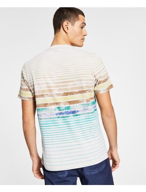 SUN + STONE Men's Stripe T-Shirt, Created for Macy's