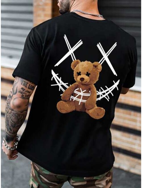 Shein Men Bear Print Tee