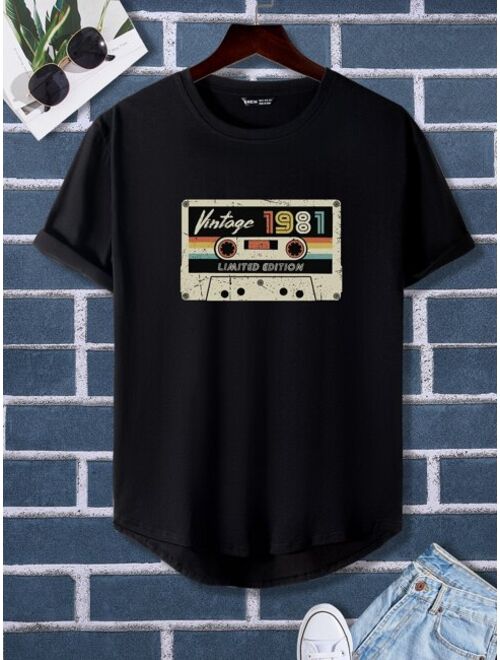 Shein Men Letter Graphic Tee