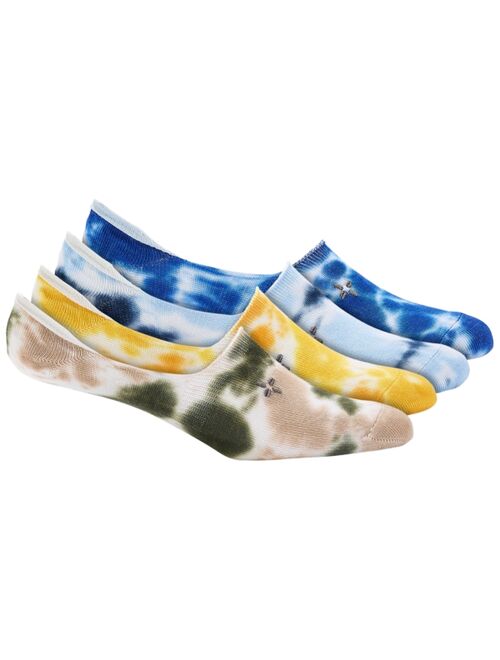 SUN + STONE 4-Pk. No Show Tie Dye Socks, Created for Macy's