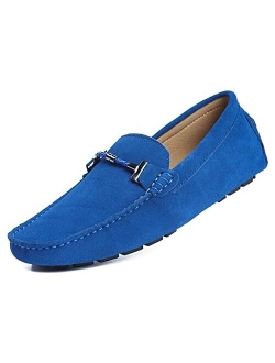 Go Tour Men's Penny Loafers Moccasin Driving Shoes Slip On Flats Boat Shoes