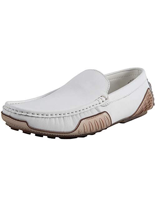 JIONS Mens Driving Penny Loafers Suede Moccasins Slip On Casual Dress Boat Shoes