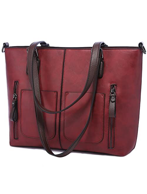 LOVEVOOK Large Shoulder Bag for Women Faux Leather Purse Work Bags with Multi-Pockets Designer Handbag