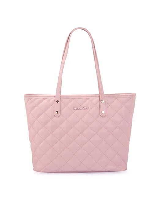 Montana West Quilted Handbag for Women Leather Tote Purse Shoulder Bag Large Fashion Satchel Hobo Purse