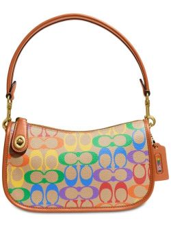 Pride Coated Canvas Signature Swinger Shoulder Bag