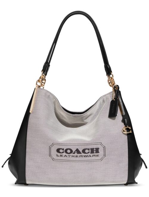 COACH Badge Jacquard Dalton 31 Shoulder Bag