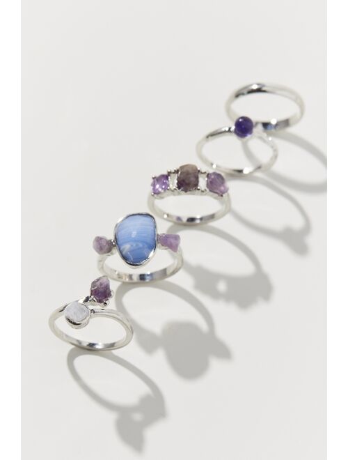 Urban Outfitters Marseille Genuine Stone Ring Set