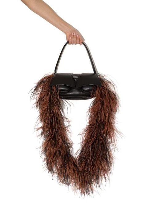 16Arlington Kikka feather-embellished shoulder bag