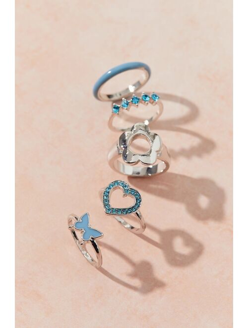 Urban Outfitters Bridget Rhinestone Ring Set