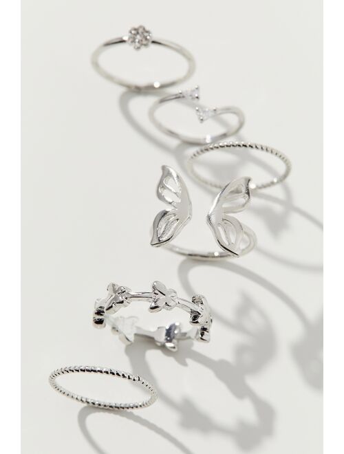 Urban Outfitters Flutter Ring Set