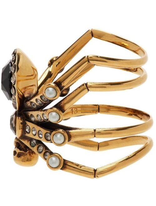 ALEXANDER MCQUEEN Gold Spider Ring