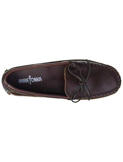 Minnetonka Men's Double Bottom Cowhide Moccasin